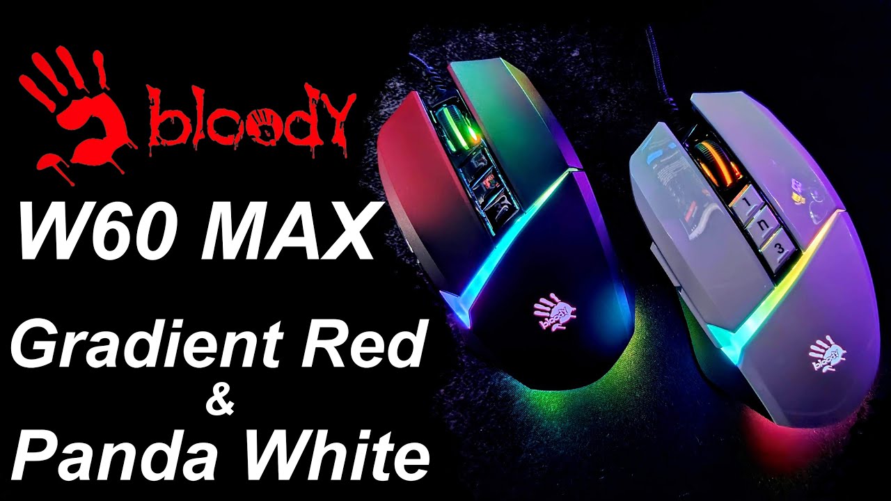 Bloody W60 Max Gradient Red & Panda White | Огляд ігрової миші